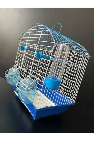 Çotanaklar Kafes Çift Kapılı Orta Boy Kuş Kafesi 38 x 30 x 23 CM