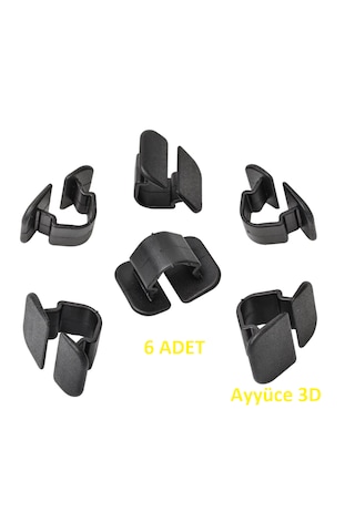 Ayyüce 3d, Vw Audi Skoda Kaput Yalıtım Halı Klipsi, 6x 1