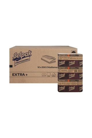 Selpak Professional Selpak Extra Z Katlama Katlı Kat Dispenser Havlu 2400 Adet