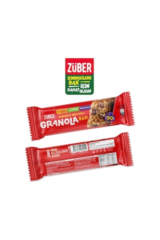 Züber Atıştırmalık Bar 6 Lı Karma Paket / 3 Çeşit