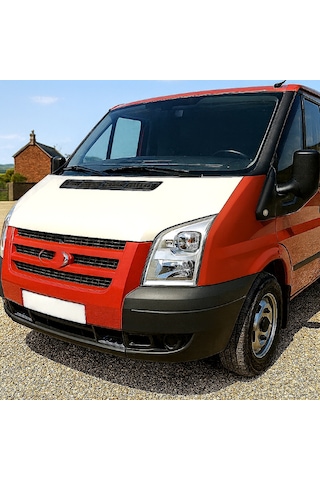 Ford Transit 2006 2013 Tam Kaput Maskesi Beyaz Görünüm Taş Ve Güneş Koruma 1 Adet