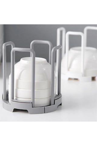 Zmc Bilişim Tabak Bardak Kase Standı Bulaşık Kurutma Tutucu Mutfak Düzenleyici Organizatör Çok Renkli