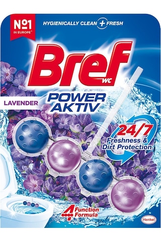 Bref Power Aktiv Katı Tuvalet Bloğu Lavanta 5'li
