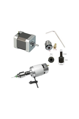 Motor için Anahtar Sıkmalı Mini Mandrel 4 MM Mandren 5-3.2 MM Kapli