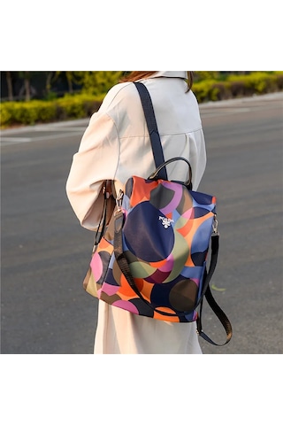 Lüks Sırt Çantaları Kadın Oxford Su Geçirmez Omuz Çantaları Okul Çok Renkli