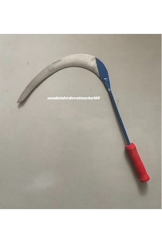 Sensan Çelik El Yapımı Dövme Orak Orta Boy Orak Ot Biçme Oragı 45cm