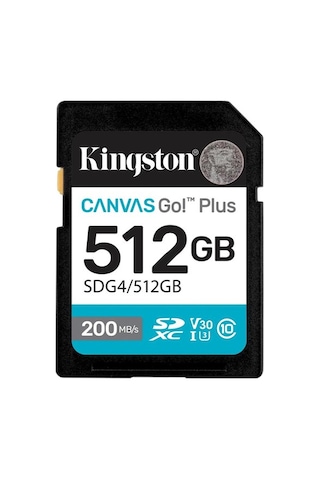 Kingston 512gb Sdxc Gen4 200mb/s Sdg4/512gb