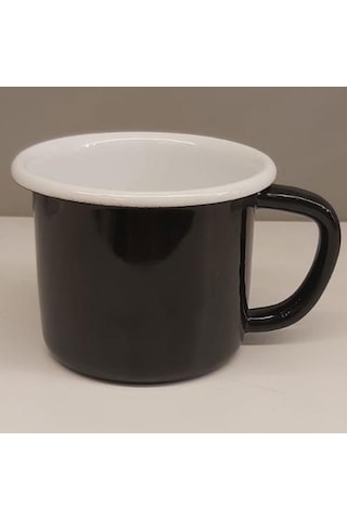 Emaye Kupa Siyah Siyah