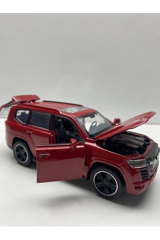 Diecast Metal Oyuncak Araba Toyota Land Cruıser Çek Bırak Model Araç 1:32 Ölçek 15 Cm Diğer