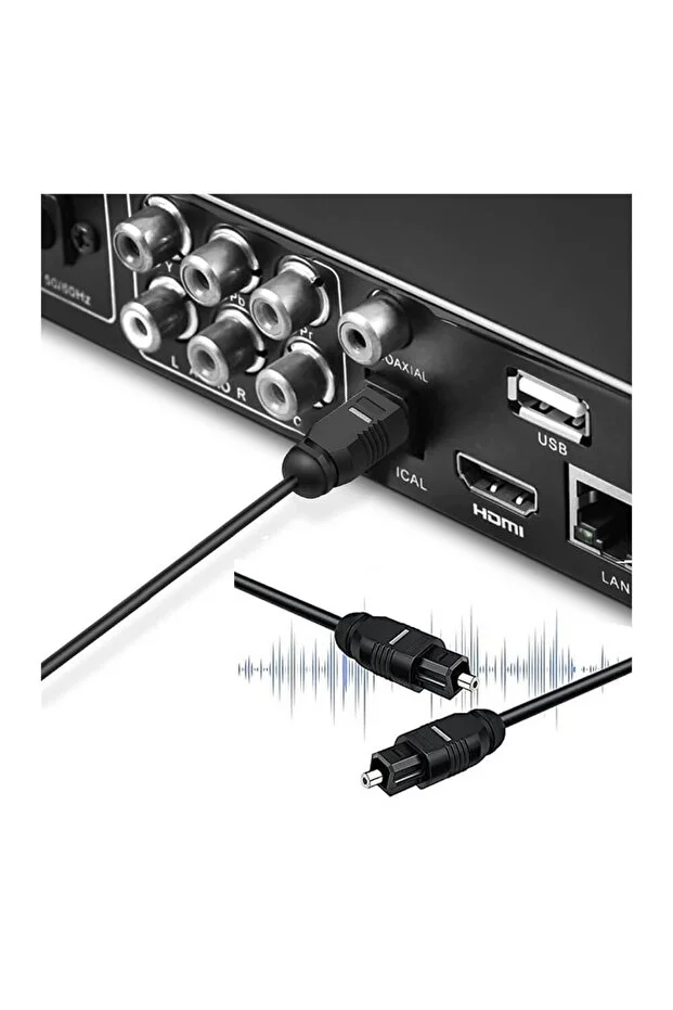 1 Metre Dijital Fiber Optik Ses Kablosu Toslink Kablo 1 Mt Cd Dvd Altın Kaplama Spdıf Md Optic Kablo