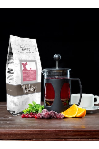 Meyve Çayı Rhubarb Cocktail & French Press Seti