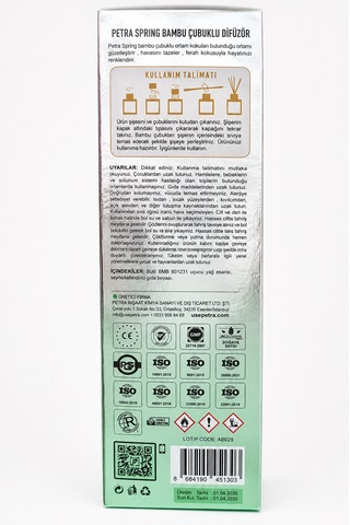Paris 100ml Bambu Çubuklu Oda Kokusu - Premium Reed Diffuser / Long Lasting Home Fragrance Parfüm Bazlı Reed Diffuser Ev, Ofis , Banyo Ve Ortam Kokusu Black Ice