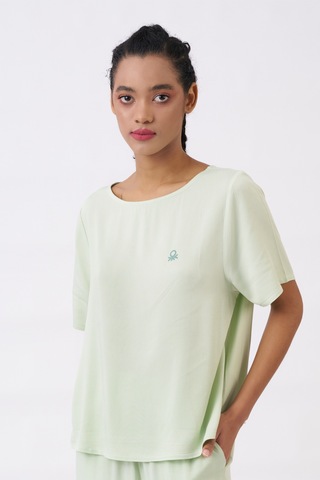 United Colors Of Benetton Unıted Colors Of Benetton Kadın Pijama Üstü Bnt-w21066 Mint Yeşili