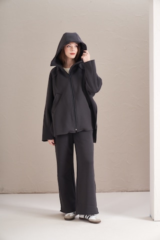 3 İplik Şardonlu Eşofman Antrasit Antrasit