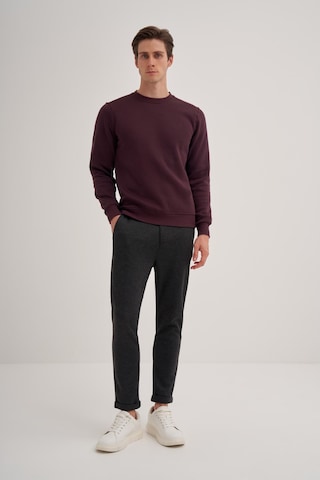 Cazador 56150 Erkek Bisiklet Yaka Sweatshirt Vişne