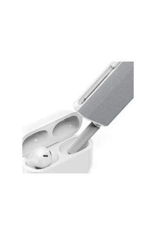 Zore Q6 Çok Fonksiyonlu Apple Uyumlu Airpods Temizleme Kalemi Beyaz