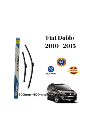 Fiat Doblo 2010 2011 2012 2013 2014 2015 Uyumlu Ön Cam Muz Tipi Silecek Süpürgesi Seti 600/400mm
