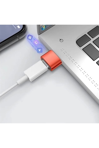 Powermaster Pm-24188 Erkek Usb 3.0 To Dişi Type-c Otg Ara Aparat 10 Amper Data - Şarj Kablosu