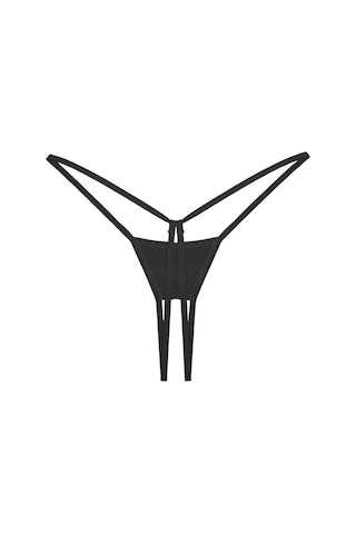 Liona Fantezi Siyah Fantazi - Iç Giyim Tanga G String Külot Çamaşır