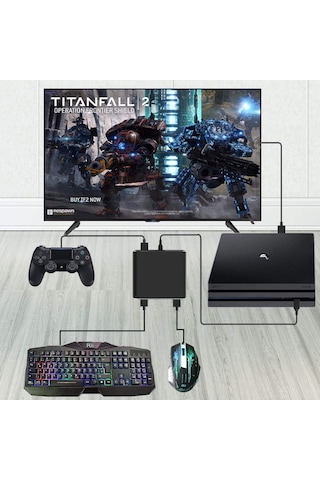 PS4 Pro Switch Xbox One Keyboard Klavye Mouse Çevirici Adaptör
