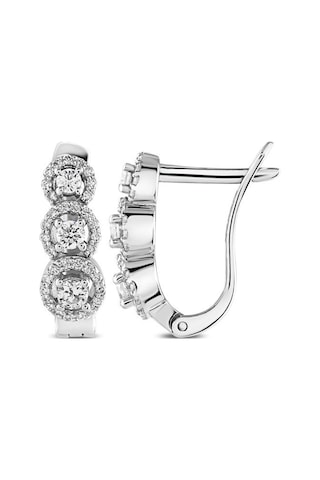 0.55 Karat Pırlanta Küpe - Hrd Sertifikalı