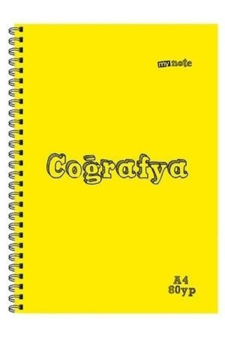 Mynote A4 Plastik Kapak Spiralli Derse Özel Defter Müzik 40 Yp