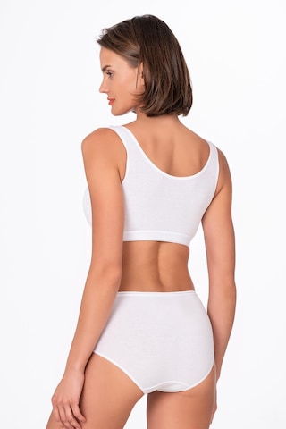 Kadın Pamuklu Yüksek Bel Bato Modal Külot Beyaz K23922-beyaz Beyaz