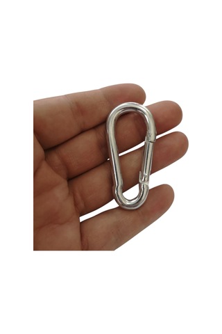 Galvanizli Karabina, 6 Mm, Askı, Çengel, Kanca, Anahtarlık