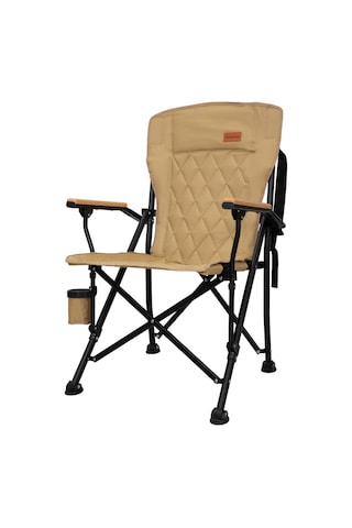 Kingcamp Polar Comfort Plus Ultra Konforlu Katlanır Kamp Sandalyesi Khaki Haki