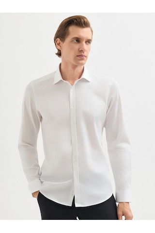 Toss Erkek Extra Slım Fıt Gömlek-beyaz 11.25s.04.330 Beyaz