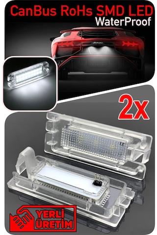 Renault Megane 2 3 Sedan Hatchback Coupe Cabrio Canbus Led Plaka Aydınlatma Ledi Lambası