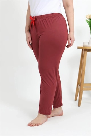 Mtm My The Mall Kadın Pamuklu Büyük Beden Alt Pijama Yavruağzı Yavruağzı