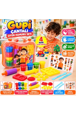 Arkhenx 6716 Oyun Hamur Set Gupi Plstk Çnt 4x50gr 20prç Gup Bzs1 Çok Renkli