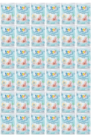 Uni Baby Bebek Temizleme Pamuğu 60 Adet Tekli Pk 36 Lı Set 36'lı Set