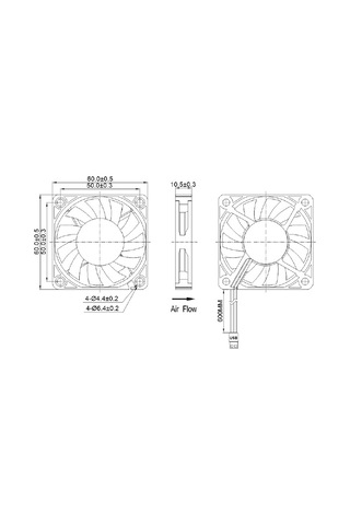 Usb Fan 60x60x10 2 Adet Laptop, Modem, Tv Soğutucu Dubal Ball Bearing Sessiz 3000 Rpm