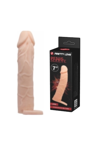 Truva Shop Pretty Love Penis Sleeve 6 Cm Dolgulu Ultra Gerçekçi Esnek Penis Kılıfı