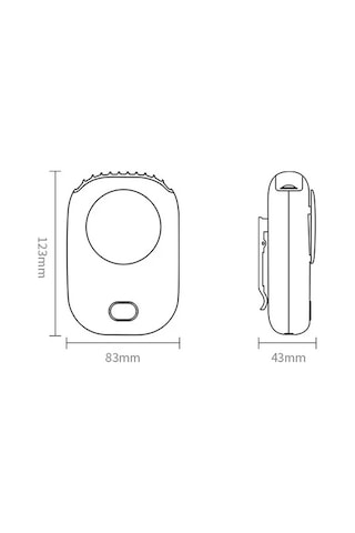 Padalink Hafif Boyun Asılı Masaüstü Fan, 3 Vitesli Ayar, 2000mah Pil, Düşük Gürültü Pembe