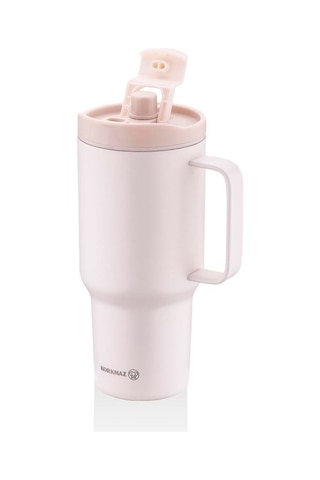 Korkmaz A5577-1 Freedom 1 Litre Pudra Pembe Pipetli Bardak Termos Pembe