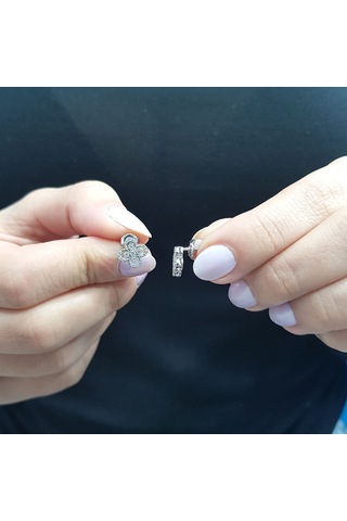 Lova Pırlanta Dört Yapraklı Yonca Küpe - 3040024