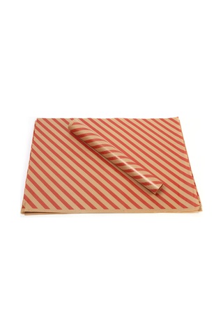 Anadolu Kağıtçılık Kırmızı Çizg Baskılı Kraft Ambalaj Kağıdı 10Kg