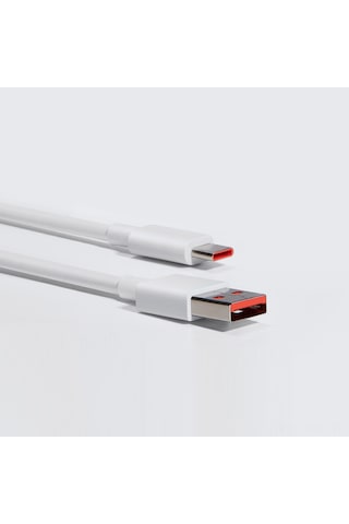 Gajeena Xiaomi 6a Hızlı Şarj Ve Veri Kablosu, Beyaz Tpe, 1m, Usb-a'dan Usb-c'ye, Xiaomi/samsung Uyumlu