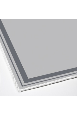 Dijital Kaymaz Yıkanabilir Banyo Mutfak Salon Paspas Halısı Trend Modern Al4007 Mavi
