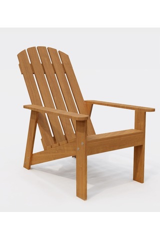 Modern Ahşap Oval Adirondack Balkon, Bahçe Koltuğu