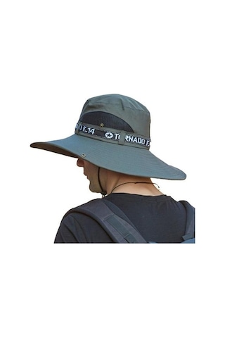 Geniş Kenarlı Balık Avı Şapkası, Rahat Ve Dayanıklı Outdoor Spor Şapkası, Güneşten Koruma Şapka Gri