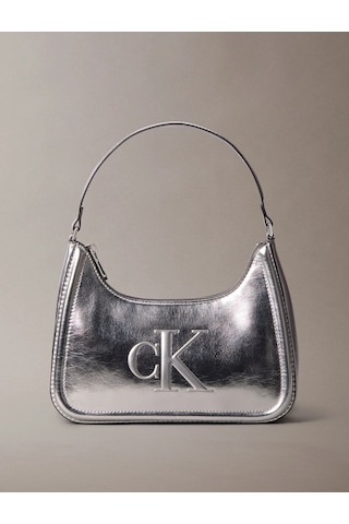 Calvin Klein Bold Ck Metalik Omuz Kadın Metalik Gri Çapraz Çanta Lv04f3332g-3jh Metalik Gri