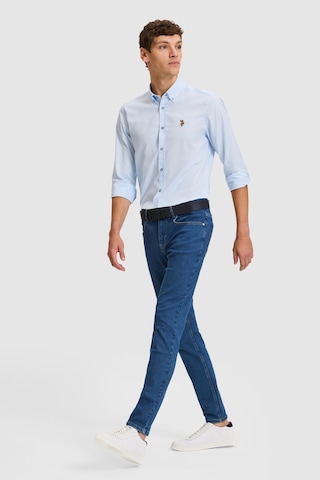 U.S. Polo Assn. Erkek Eflatun Jean Pantolon 50325194-dn0013 Blue Rınse