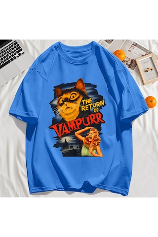 Startmore Y2k Vintage Tişört Tee Büyük Bir Kedi Ve Dişleri Baskıla Yeşil