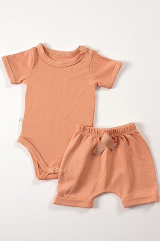 Tinylamb Elation Dessert Şort Ve Bodysuit Takım - 2 Parça Turuncu