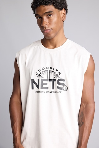 Defacto Nba Brooklyn Nets Bisiklet Yaka Boxy Fit Bisiklet Yaka Atlet H8273ax26augr519 Gri-gr519