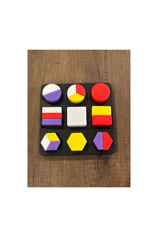Montessori Geometrik Şekil Eşleştirme Ve Parça Bütün Oyunu